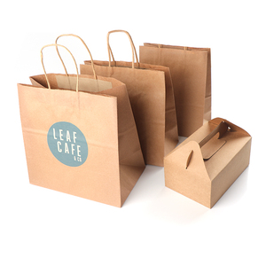 Máy Làm Túi Giấy Kraft Bán Buôn Túi Đóng Gói Thực Phẩm Kraft Có Tay Cầm - Product Image 3