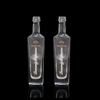 Bouteille miniature de rhum de 5 cl en verre avec bouchon en aluminium Ropp