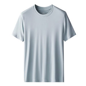 Paquete de 60 Camisetas de Manga Corta para Hombre, Cuello Redondo, Corte Recto, Diseño Fresco, Color Sólido, Modal de Doble Cara, Primavera/Verano - Product Image 5