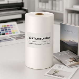 <span class=keywords><strong>Película</strong></span> BOPP Suave al Tacto Antiarañazos, <span class=keywords><strong>Película</strong></span> de Laminación Térmica de Gamuza Mate para Impresión de Cajas de Pastel - Product Image 4