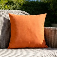 Housse de coussin carrée en polyester imperméable, écologique, résistante aux UV, amovible et lavable pour canapés de patio et coussins décoratifs