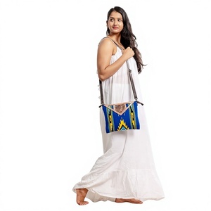 New Arrival Western Aztec Tooled Leather Sling <b>Bag</b> Vintage Brown Tooling Crossbody <b>Bag</b> Unique Aztec Quilted Leather Handbags - Product Image 1