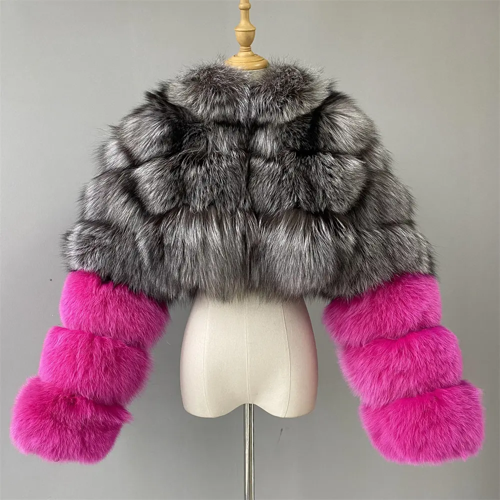 Thick Female Jacket Winter Women Short Real Fur Jacket Garment Pattern of Natural Fur Coat Women Real Fox