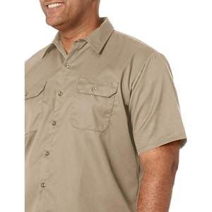 Chemise d'uniforme utilitaire pratique de vêtements de travail pour hommes personnalisés en couleur rouge - Product Image 3