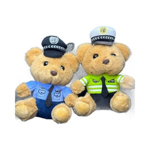 Orsetto Peluche Poliziotto Carino 2025, Portachiavi Orsetto Super Morbido con Imbottitura in Cotone PP e Fodera in Rete, Giocattolo Animale da Appendere - Product Image 5