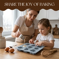 SILIKOLOVE Moule à gâteau personnalisé en forme de robot à 9 cavités, LFGB Platinum, antiadhésif, sans BPA, en silicone de qualité alimentaire, pour mousse et gâteaux