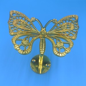 Butterfly Wall <b>Hooks</b> Gold Metal Curtain <b>Clips</b> Coat Rack Hardware Accessory Durable Decorative Mounting Type P838 - Product Image 3