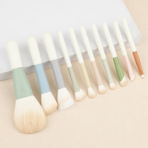 <span class=keywords><strong>Prix</strong></span> d'usine <span class=keywords><strong>professionnel</strong></span>, Gambur C10, ensemble de 10 pinceaux de <span class=keywords><strong>maquillage</strong></span>, <span class=keywords><strong>kit</strong></span> <span class=keywords><strong>complet</strong></span>, pinceau pour le visage, anticernes, blush, sourcils, nylon, manche en bois, OEM/ODM - Product Image 6