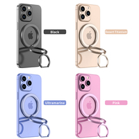 Support de téléphone magnétique réglable avec anneau de maintien et béquille pour iPhone 17 16 15 14 13 12 Pro Max Plus