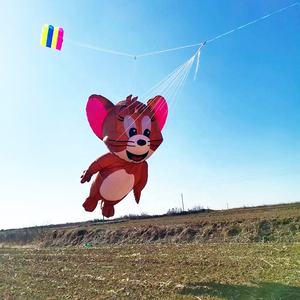 Cerfs-volants gonflables classiques d'<span class=keywords><strong>anime</strong></span>, cerf-volant souple 3D chat et souris, cerf-volant de plage pour les passionnés de cerfs-volants de l'usine de cerfs-volants de Weifang - Product Image 1