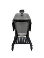 Grill Kamado en céramique de grande capacité MK22Pro de qualité supérieure avec four à pizza et fumoir en acier inoxydable pour la cuisson en plein air