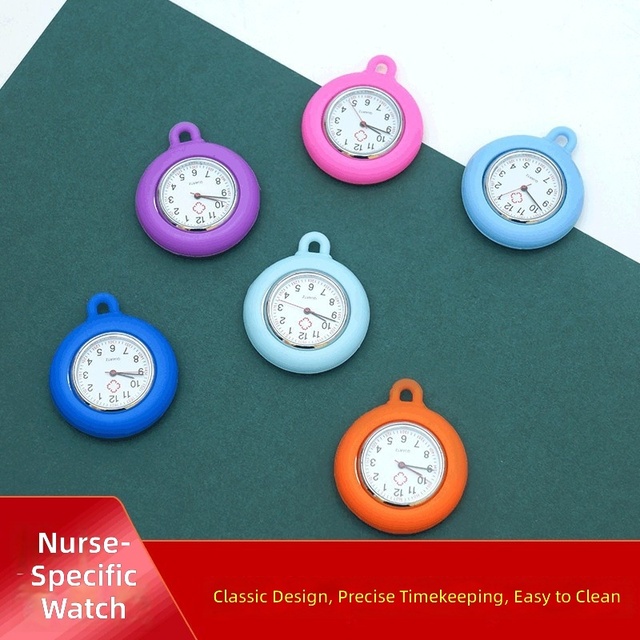 Modern Silicone Cover Nurse Watches Fabrication Services for Nurses and Doctors Battery Operated FOB Supply