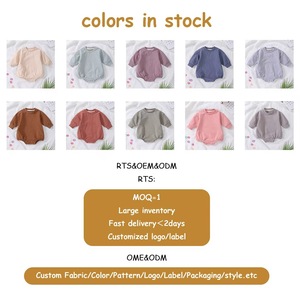 कस्टम ठोस पैटर्न फ्रेंच टेरी कार्बनिक कपास यूनिसेक्स टोडलर बुलबुला रोपर बेबी टोडलर स्पैन - Product Image 3