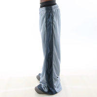 Pantalon de survêtement en nylon léger et surdimensionné pour homme, fabriqué par Huili, avec blocs de couleur personnalisés et jambes larges, pour le sport