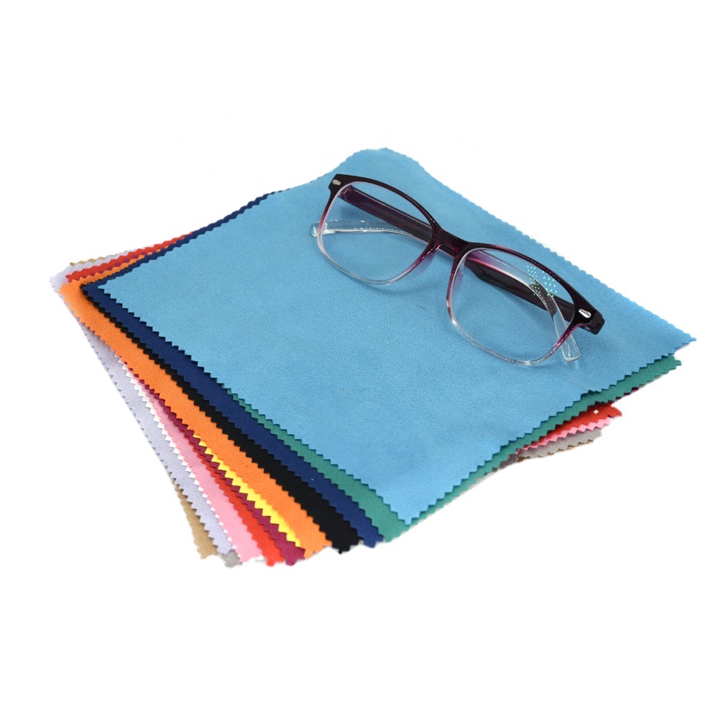 Салфетка из микрофибры для чистки солнцезащитных очков разных цветов оптом