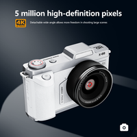 Kamera Digital Flip Cover Retro 64MP CMOS 18x Zoom Digital Layar IPS 3.0 Inci Video 5K Vlog WiFi Baterai Isi Ulang Smile/Face