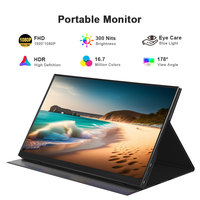 Lunette ultra-étroite 1080P Conception ultra-mince et mince Unibody 15.6 pouces 1080p mini HD Support de moniteur portable ODM