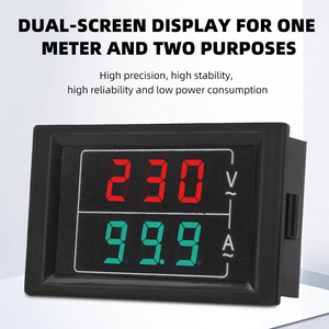 <span class=keywords><strong>DL85</strong></span> AC 60-500V 110V 220V 380V 100A Afficheur double tension et courant, détecteur, voltmètre LED, ampèremètre, compteur AC, testeur de tension et de courant - Product Image 3