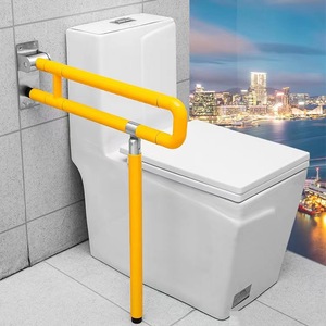 Barre d'appui en acier inoxydable Weifan en forme de U pour salle de bain, toilettes, accès accessible, antidérapante, fixation au sol - Product Image 3