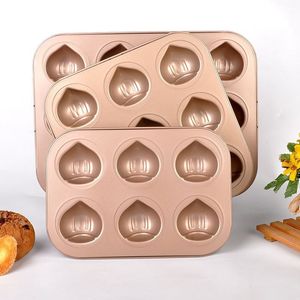 Chestnut Madeleine Mold 12 Cavity Aluminum Alloy Baking Pan Oven Safe Pfoa Free Cake Molds Rectangle Shape - Product Image 1