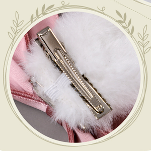 E0043 Pince à cheveux oreilles de lapin avec nœud - Bandeau mignon oreilles d'animaux pour femmes et filles, accessoires capillaires Kawaii pour fête cosplay - Product Image 4