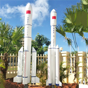 Modelo de Cohete Aeroespacial Chino CZ 5 y CZ 7, Exhibición Educativa de Plástico para Exteriores, para Parques, Museos de Ciencia y Exposiciones - Product Image 1