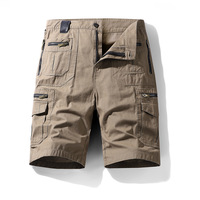 Stock pour hommes de pantalons courts décontractés en coton multi-poches pantalon cargo tactique pour la chasse, le trekking, la randonnée et l'escalade