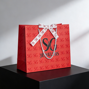 Wholesale Custom Logo Printed Recycled Gift Hard Paper Bag Packaging Luxury Jewelry Craft Paper Shopping Bags With Handles