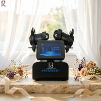 Appareil de massage rotatif 360° pour le corps entier, machine vibrante chauffante de bureau pour amincir, éliminer la cellulite et remodeler le corps