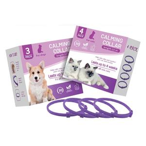 Collier apaisant <span class=keywords><strong>OEM</strong></span> pour chats, lot de 4, collier apaisant pour chats, soulage le stress et l'anxiété, détente pour chat, colliers réglables imperméables - Product Image 2
