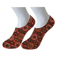 Kaos Kaki Wanita Motif Aztec Kepala Sapi Bunga Matahari Desain Kustom Grosir