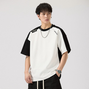 เสื้อยืดดีไซน์เนอร์สไตล์อเมริกันเรโทรแขนสั้น Dropshipping 2026 - เสื้อลำลองพิมพ์ลายสไตล์ใหม่รับซัมเมอร์ - เสื้อครึ่งแขนใส่สบาย - Product Image 2