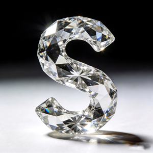 カスタムカットダイヤモンド文字<span class=keywords><strong>S</strong></span>、ホワイトラボグロウンダイヤモンド、サイズ5*7 - Product Image 2