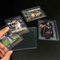 Porte-cartes Toploader en PVC standard 3x4 35PT, pour cartes de sport, personnalisable, pour cartes d'identité de marque de mode pour femmes T35-001-BL