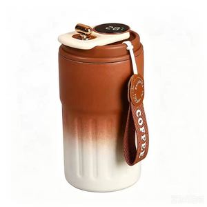 แก้วกาแฟอัจฉริยะ 450 มล. พร้อมฝาแสดงอุณหภูมิ พกพาสะดวก สกรีนโลโก้ได้  ลายอนิเมะ/โรแมนติก/เรโทร สำหรับแจกเป็นของพรีเมี่ยม - Product Image 4