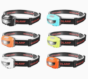 Lampe frontale à capteur haute luminosité rechargeable par USB, IP65, avec faisceau réglable, lampe torche LED d'extérieur pour le camping, la randonnée et la pêche - Product Image 1