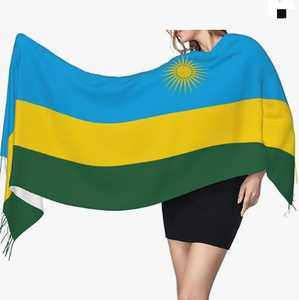 Bandera de Yemen, bufanda de invierno para mujer, manta suave y cálida, bufandas, bufanda de Pashmina con flecos - Product Image 3