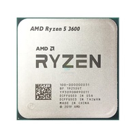 Para amd r5 3600 r5 3600 3.6 ghz, seis-núcleo doze rosca processador cpu 7nm 65w l3 = 32m 100-000000031 soquete am4 usado