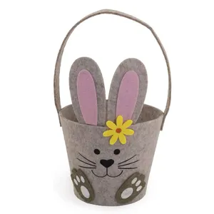 Easter Felt Basket For Kids Easter Egg Hunting Party Favors Easter Bucket