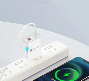 Adaptador de carga rápida de doble puerto UE/EE. UU., 20W, PD, 3,0, cargador de pared rápido, compatible con iPhone 15/16, teléfonos Samsung para - Product Image 3