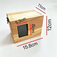 Urne commémorative en bois massif pour animaux de compagnie, boîte à souvenirs avec cadre photo, pour cendres de chat et de chien, vente en gros