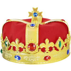 Baroque plastique hommes or cheveux diadèmes plein rond <span class=keywords><strong>roi</strong></span> couronne anniversaire décoratif fête couronnes - Product Image 4