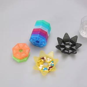 Mini Pastillero Portátil de Viaje, Organizador de Pastillas, Estuche para Almacenar Tabletas, 7 Compartimentos, para Medicamentos, Aceites de Pescado - Product Image 1