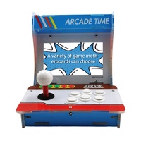 Classique Rétro 60-en-1 Jeux Kit Acrylique Mini Bartop Arcade Vidéo Cabinet Table Machine 12V Tension