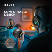 Casque Gamer Filaire Havit H2232D 3.5MM Supra-Auriculaire avec Microphone Détachable RVB