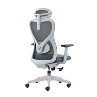 Chaise de bureau ergonomique moderne confortable meilleure chaise pivotante ergonomique à dos en maille chaise pivotante 2D haute réglable chaise pivotante grise