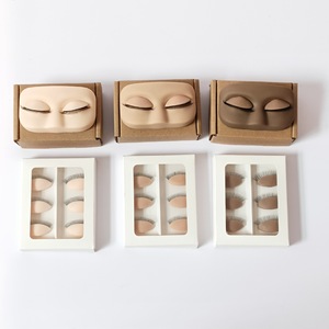 <b>Silicone</b> Square Eyelash Practice Mold Removable Soft Touch Lash Extension Training <b>Tool</b> - Product Image 4