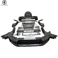 Nouveau kit carrosserie Saive 2019+ en fibre de carbone sèche brillante, tissage sergé, style R, pour Mercedes-Benz Classe G G63 W465, comprenant la calandre principale et les éléments arrière