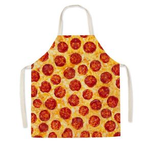 Delantal con estampado Digital de hamburguesa, pizza, donut, para hornear, tienda - Product Image 4