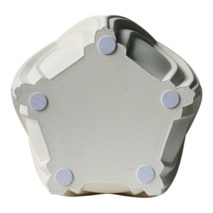 Vaso in Ceramica 3D Geometrico con Design Scultoreo Testurizzato, Elemento Decorativo per Soggiorno - Product Image 2